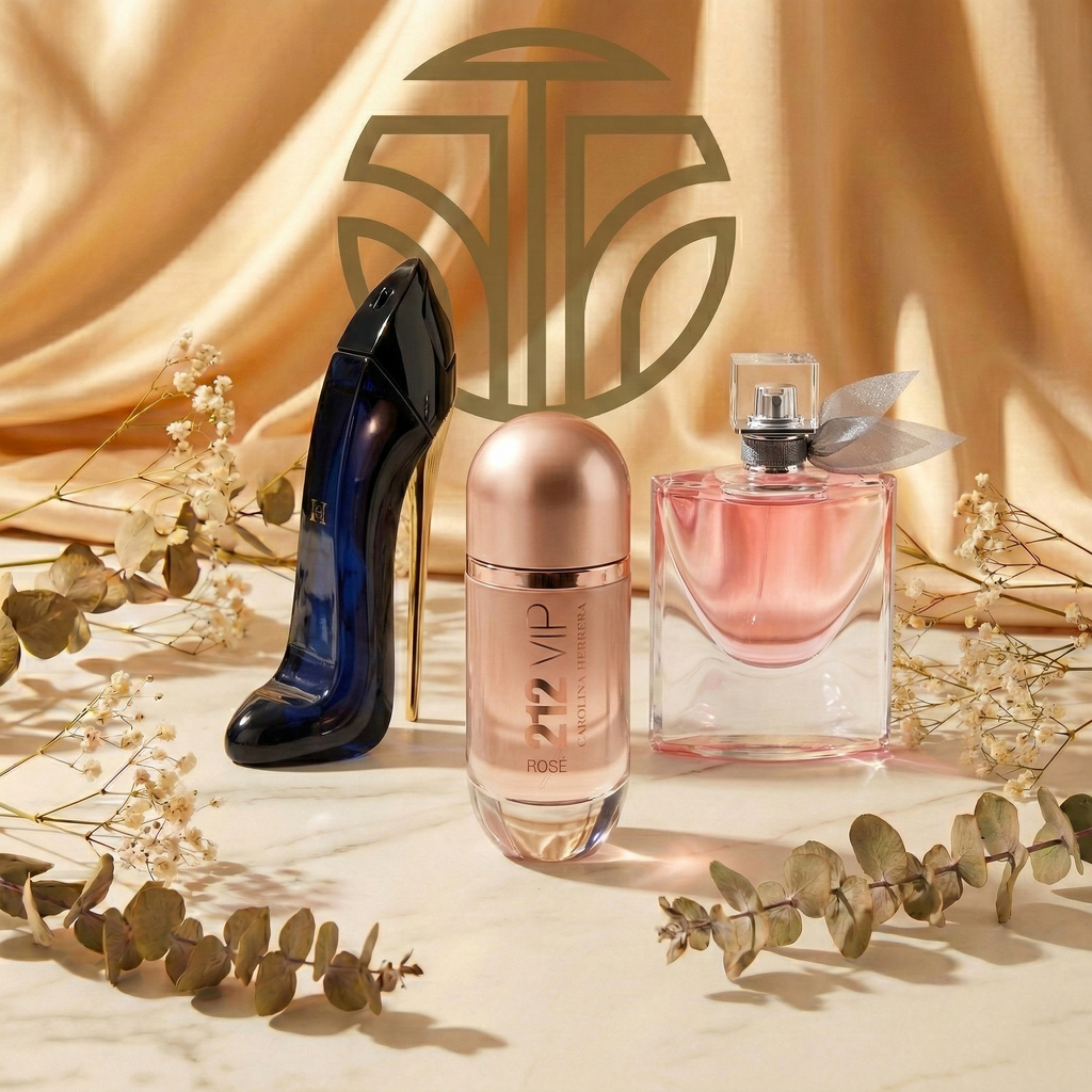 PACK DE 3 PERFUMES: GOOD GIRL, LANCÔME LA VIE EST BELLE, 212 VIP ROSÉ 100ML